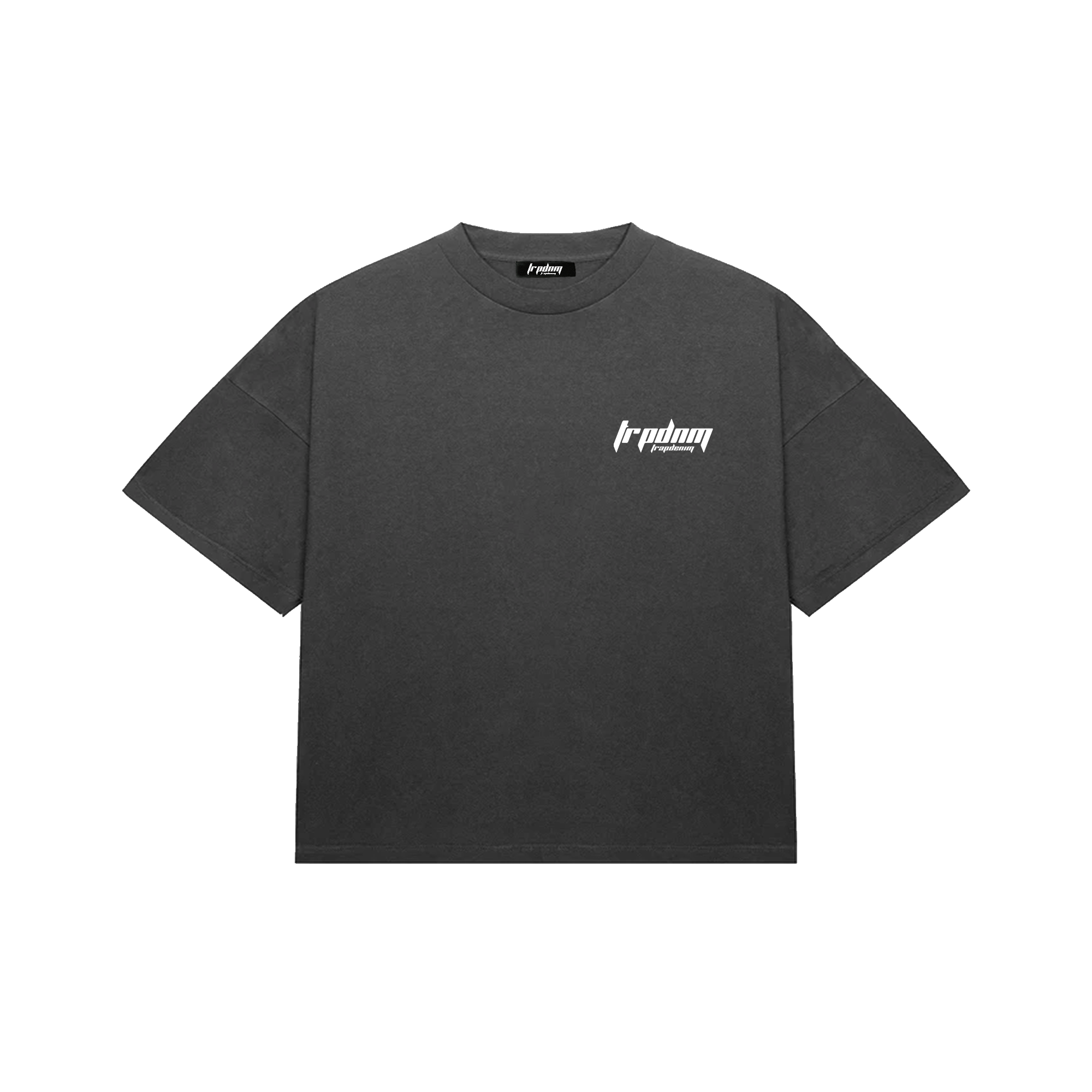 Antracite Boxy Fit Cotton Tee