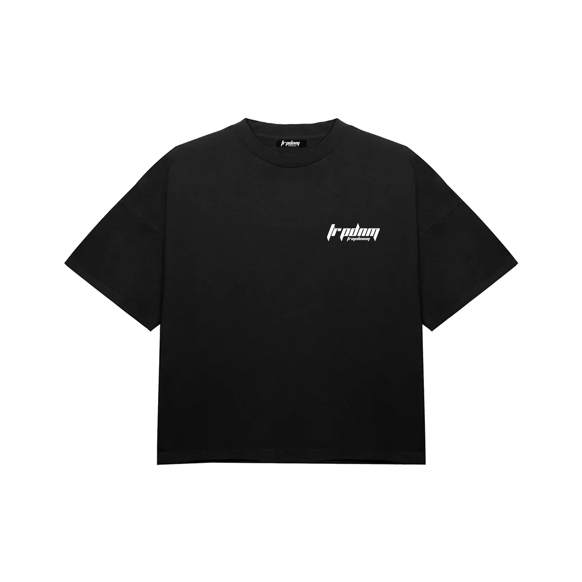 Black Boxy Fit Cotton Tee