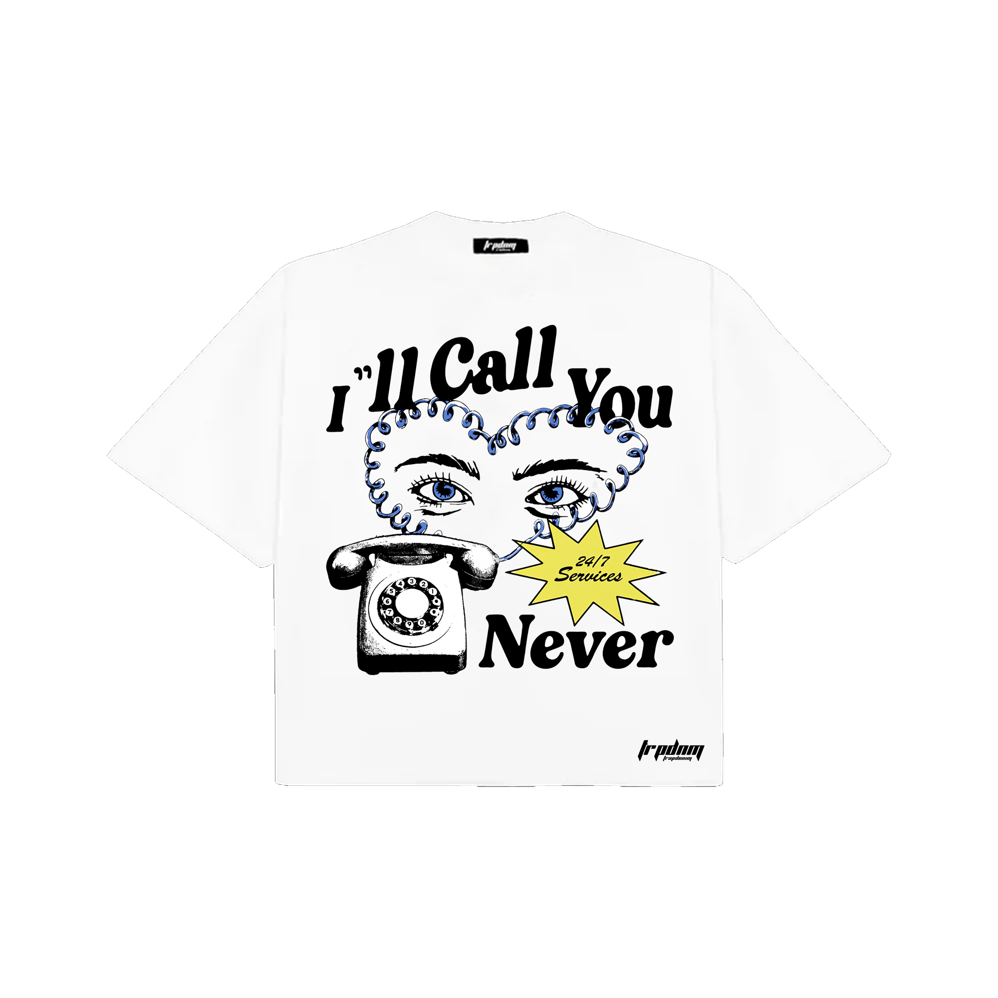 "Call you Never" Boxy Tee