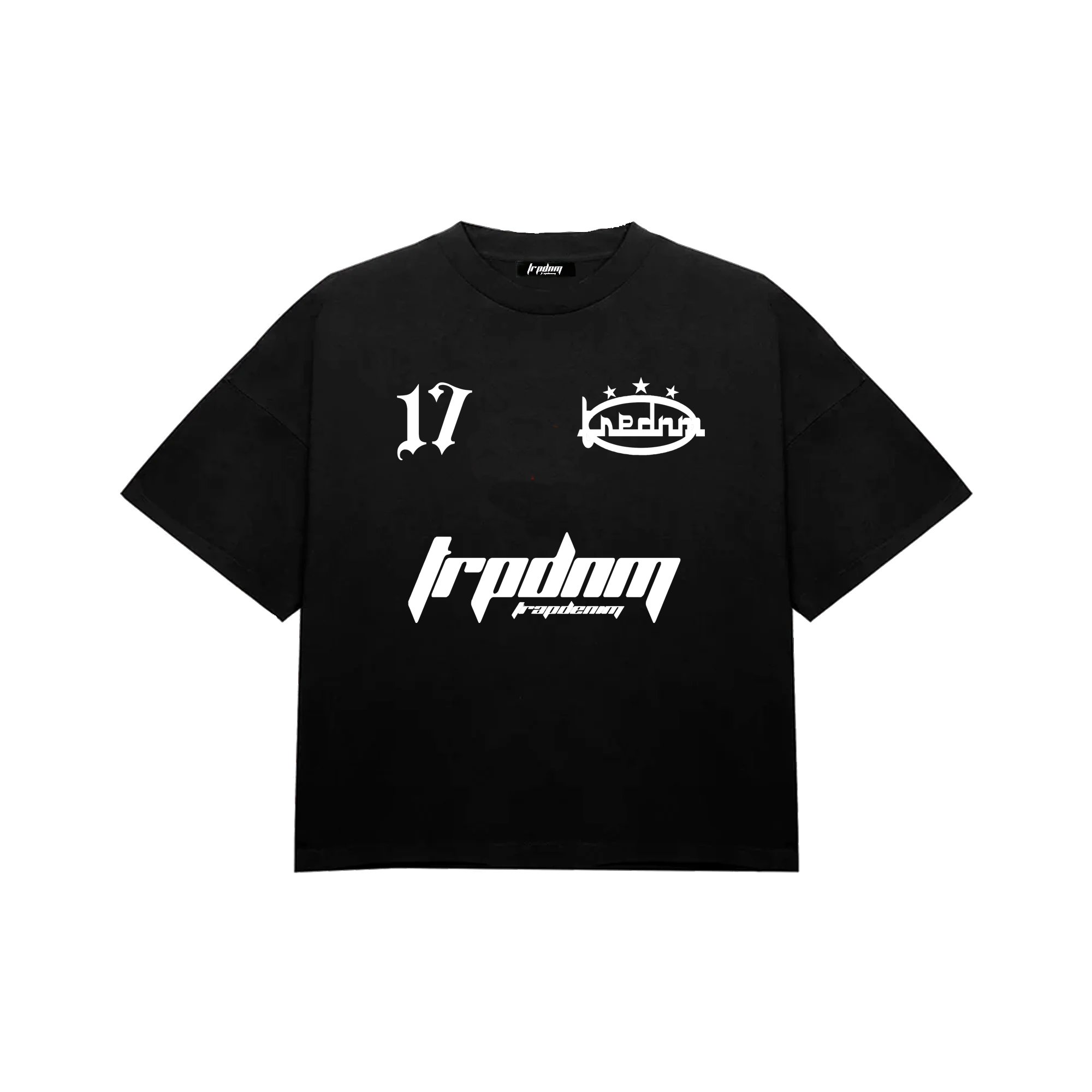 Football Tee Black - Boxy Tee