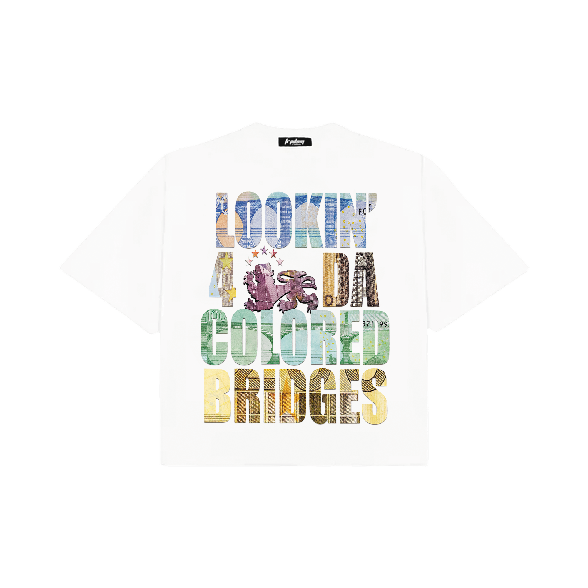 Bridges Money Boxy White Tee