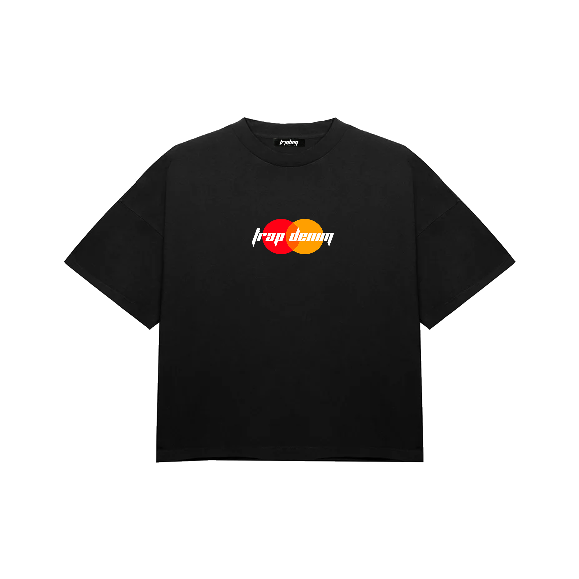 Card Boxy Fit T-shirt Black