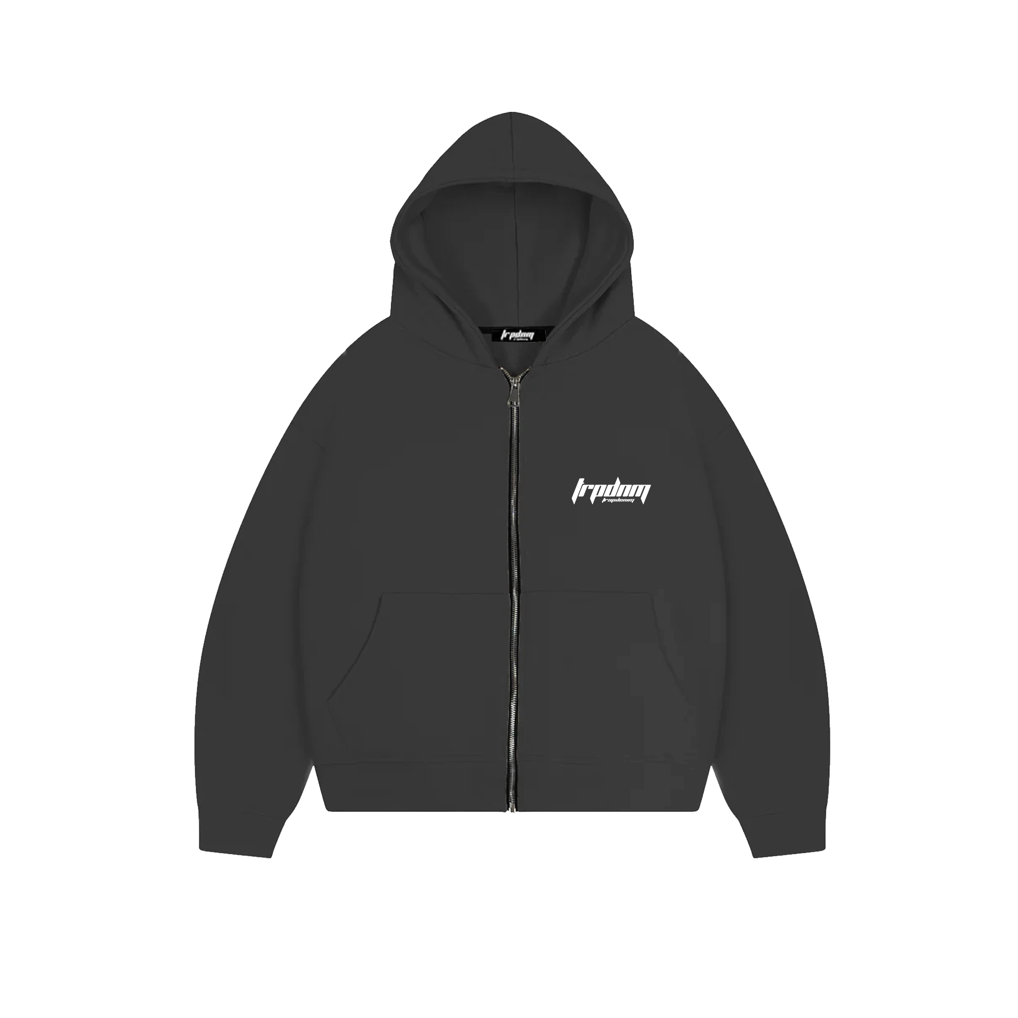 Zip-up Perfect Hoodie Piombo