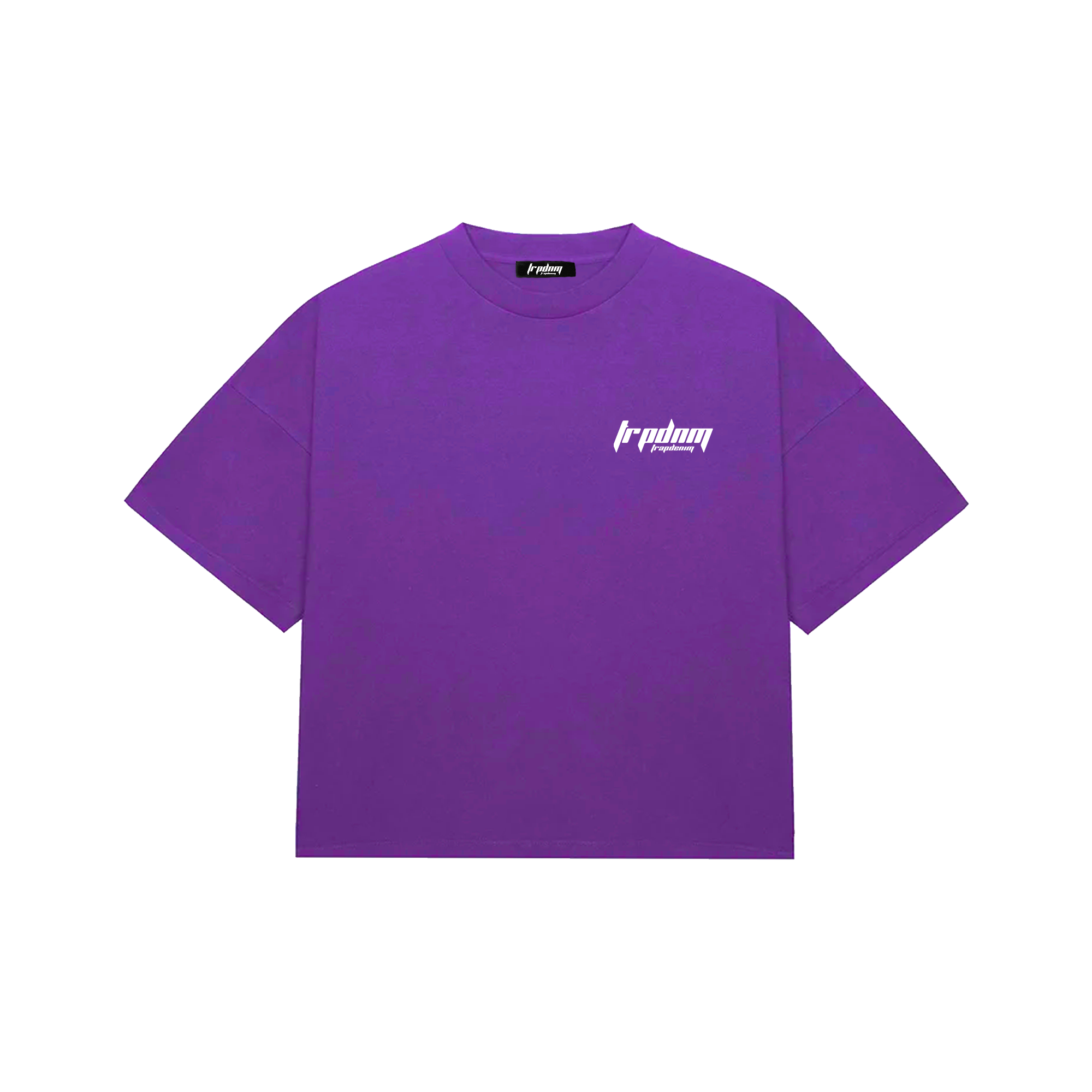 Purple Boxy Fit Cotton Tee