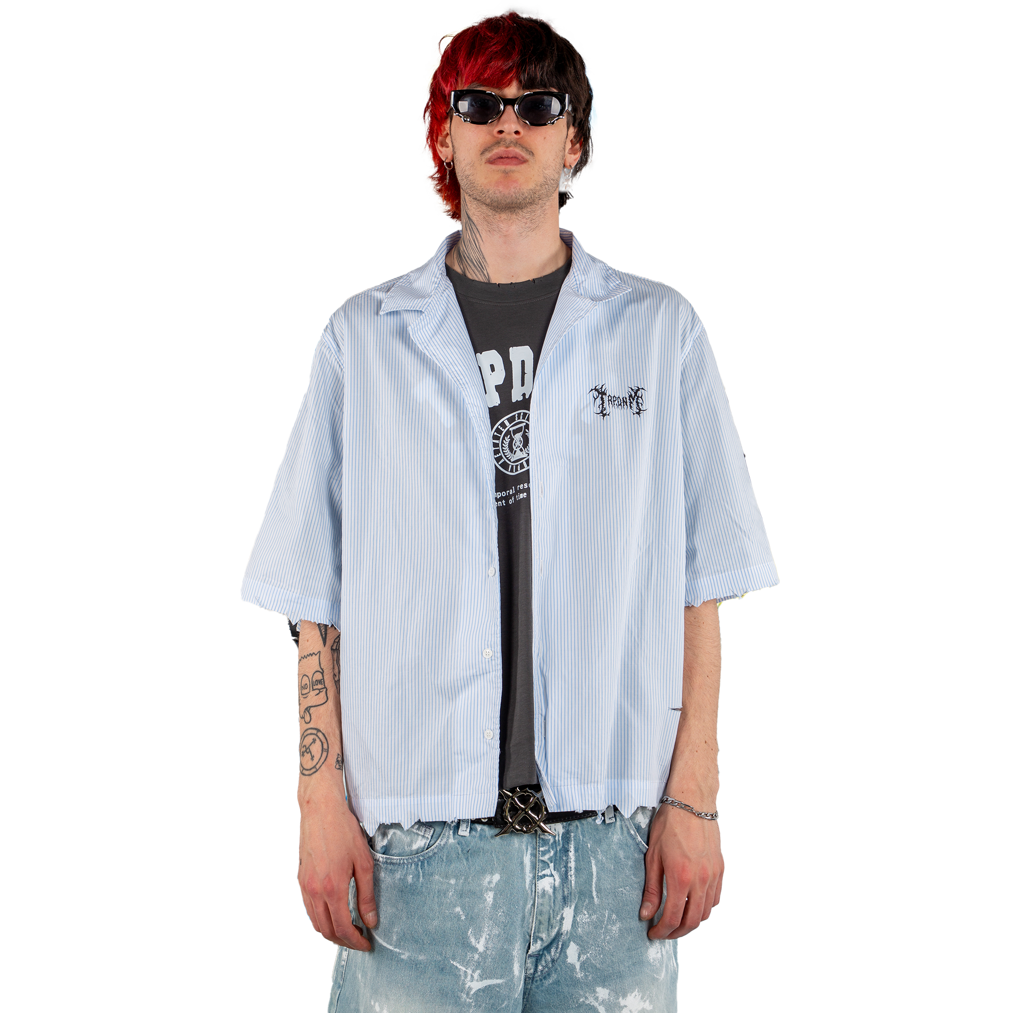 Ripped Stripes Shirt