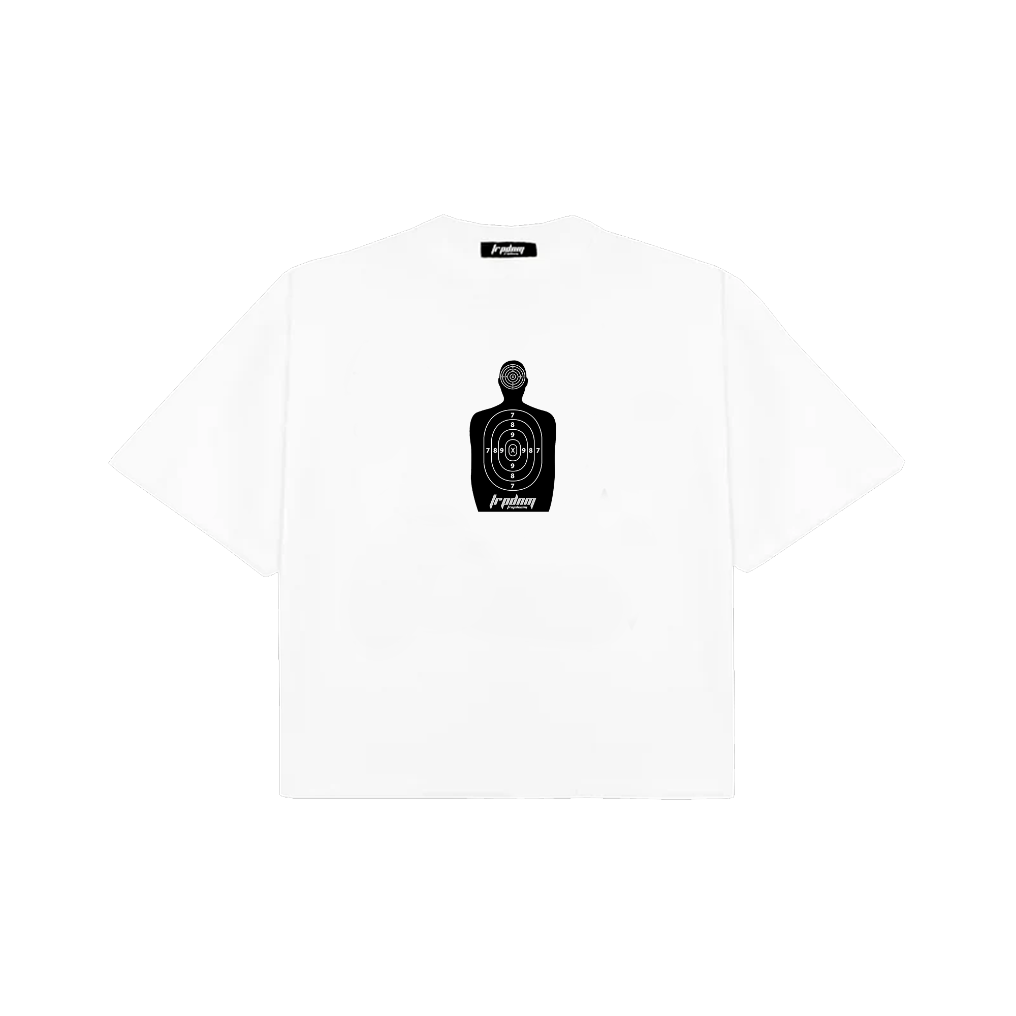 "Target" White Boxy Tee 240gsm