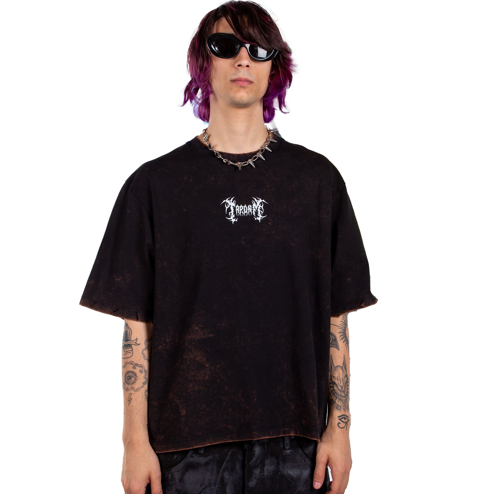 Black Gotic Warp Tee