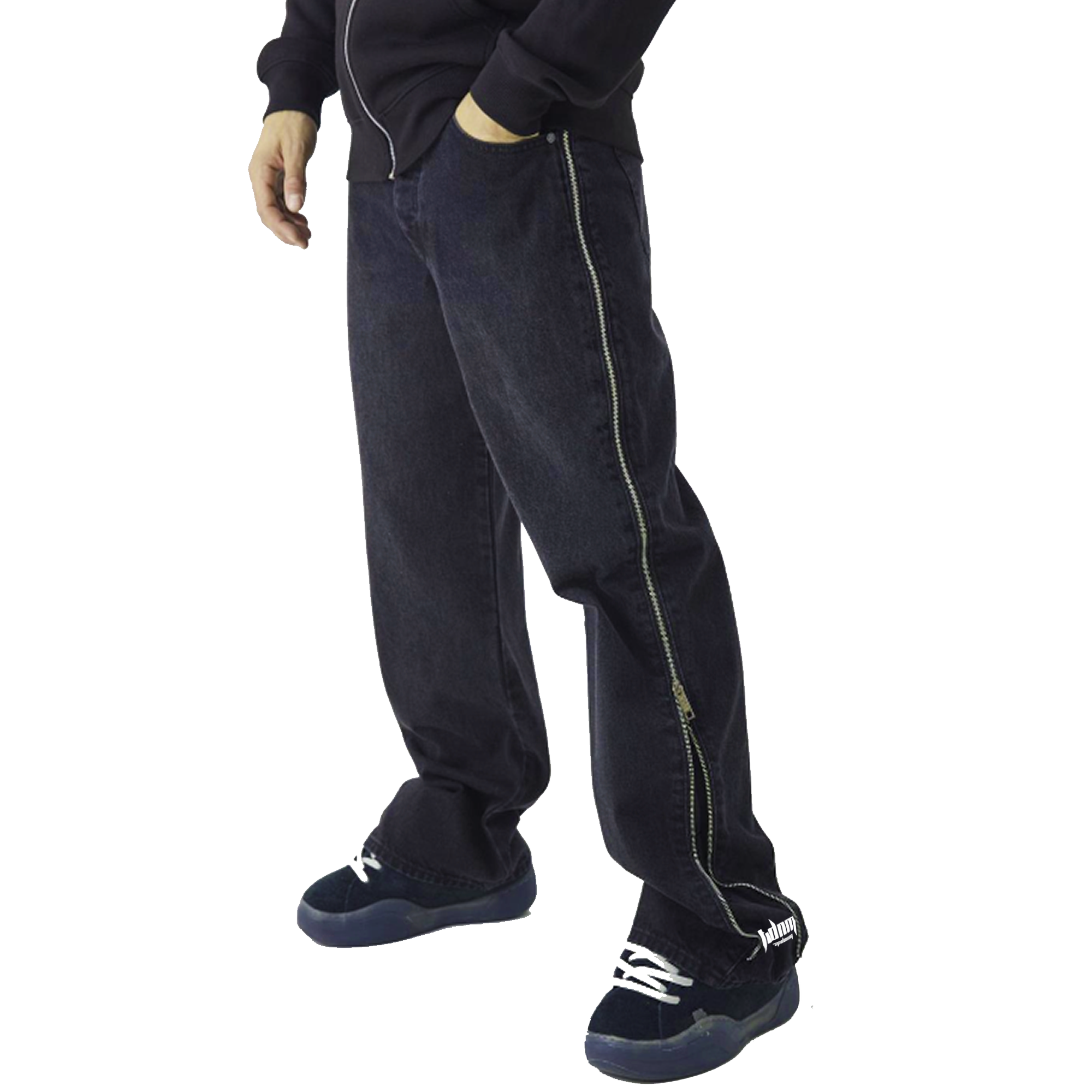 Full Zip Denim 3FIT Black
