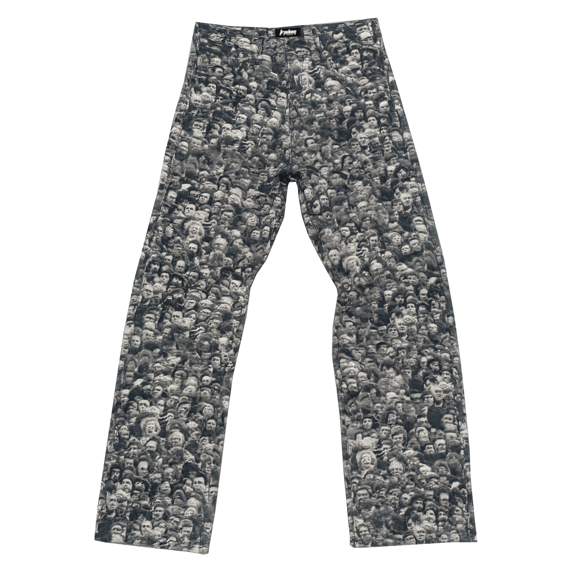 "Faces" Printed Baggy Jeans