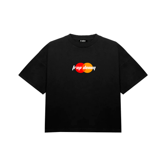 Card Boxy Fit T-shirt Black